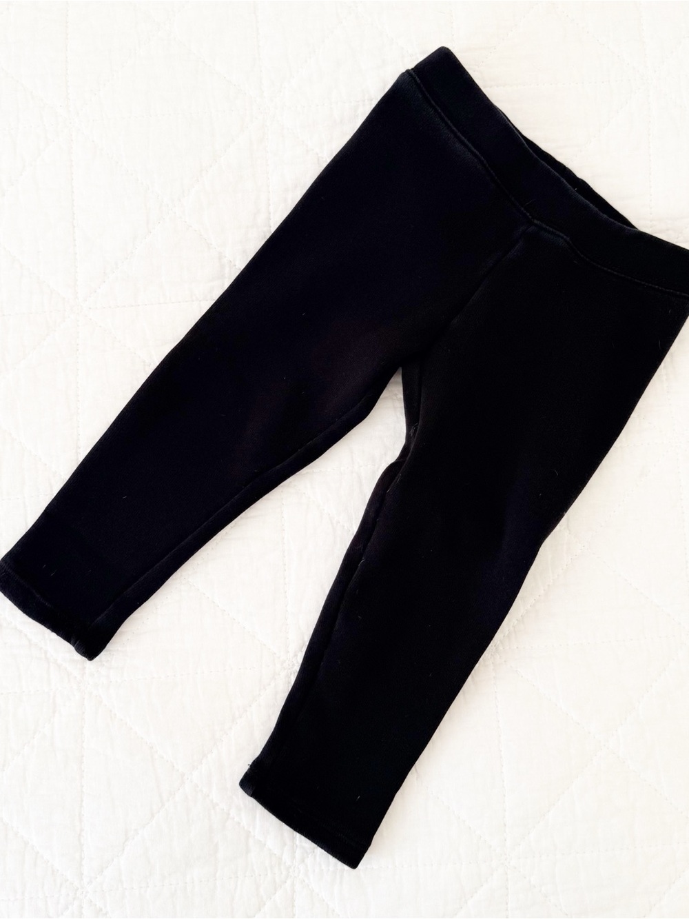 NEW Gap 3T Kids Fleece Lined Black Stretch Leggings NWOT